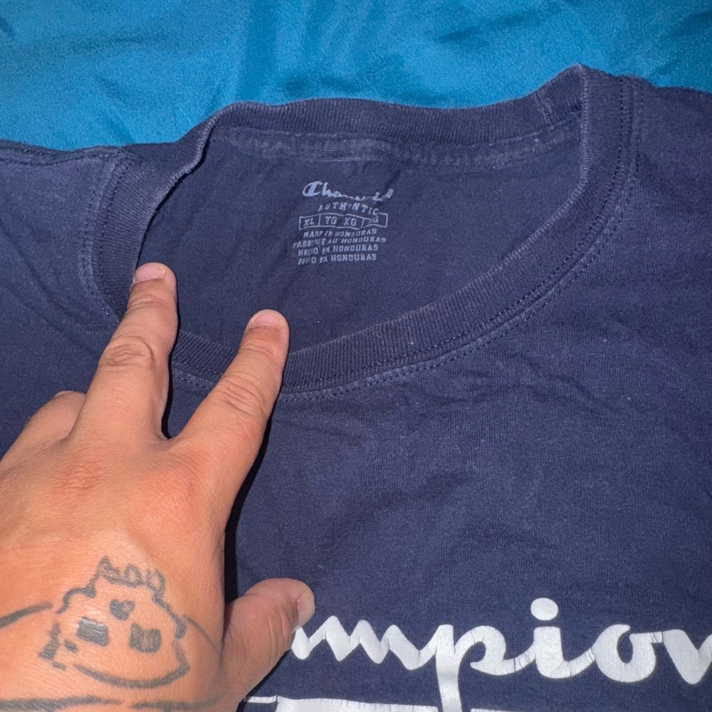 Champion Blue Short Sleeve Tee